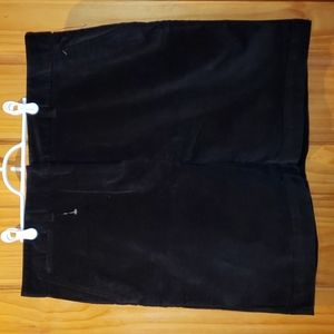 L.L.Bean Black Velvet Skirt